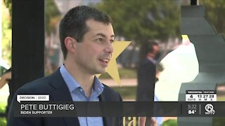 Pete Buttigieg campaign for Joe Biden in West Palm Beach