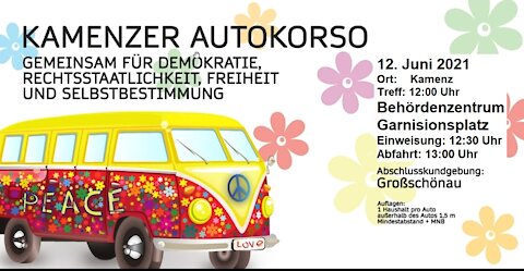 7. AUTOKORSO - OBERLAUSITZ, Kamenz - Großschönau, 12.06.2021, Die Fahrt - Teil I von II