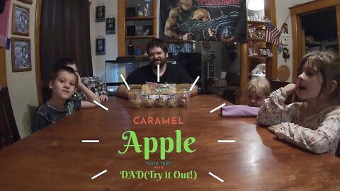 Caramel Apple Taste Test With Dad (Try it Out!) | Krazy Kidz Creations