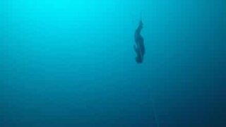 Free diver breaks his own record in the Caribbean