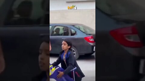 Young Moroccan girl provides assistance to those in need from the earthquake