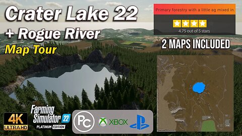 Crater Lake 22 & Rogue River | Map Tour | Farming Simulator 22