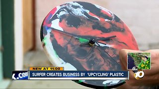 San Diego surfer turns recycled plastics into useful products