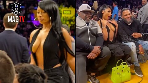 Megan Thee Stallion Turns Heads While Attending The Lakers Game! 🏀