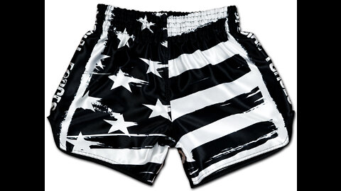 Muay Thai Boxing Shorts Special Forces Black Ops