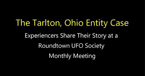 Tarlton, Ohio Entity Sighting