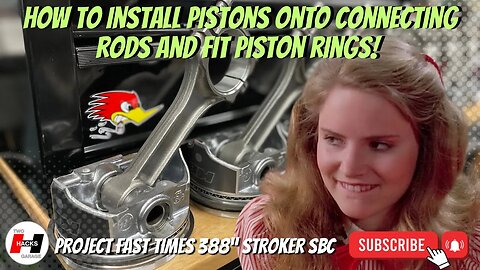 Easy! How to Install Pistons onto Connecting Rods and Gap Piston Rings on a SBC! #howto