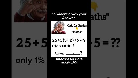 only 1% can solve this #mathproblems #trending #viral #reels #shortvideo #genius #viralvideos #solve