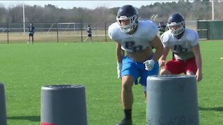 Football in the family: Jerry and Jayden Montgomery