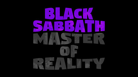 BLACK SABBATH - Master of Reality 1971 (Full Album) HD