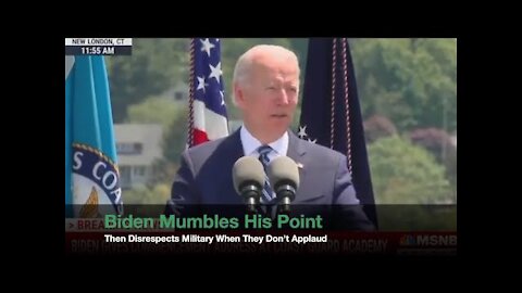 Biden Rude to Graduating Military!!