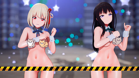 【MMD Lycoris Recoil 4k/60fps】《Chisato(錦木 千束) Takina(井ノ上 たきな)》~《愛包ダンスホールHeart Pie Dancehall HIMEHINA》