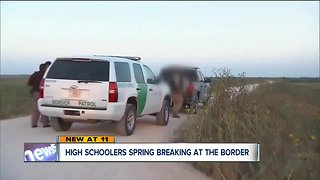 High schoolers spend spring break at Mexican border