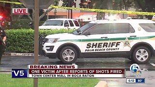 One victim injured after reports of shots fired at Town Center Mall in Boca Raton