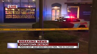 2 in custody after shooting near Grand Circus Park in downtown Detroit