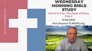The Fear of The LORD in the Words of Job - Bible Study | Don Nourse - FLMUSA 9/2/2020