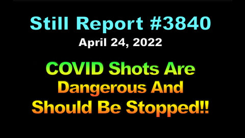 COVID Shots Are Dangerous And Should Be Stopped!!, 3840