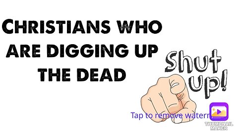 Christians who dig up the dead. Put that body back in the ground! David Heavener TV Sunday