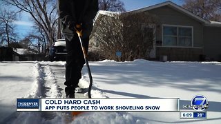 Cold hard cash: App puts people to work shoveling snow