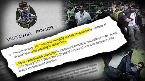 BREAKING: Victoria Police APOLOGISE to Avi Yemini over 'Unlawful Arrests'