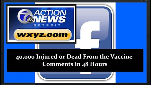 WXYZ-TV Detroit Asked Their Facebook Users to Post if Anyone in Their Family Died From the Vaccine