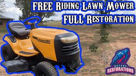 FREE Riding Lawn Mower FULL Restoration Time-lapse