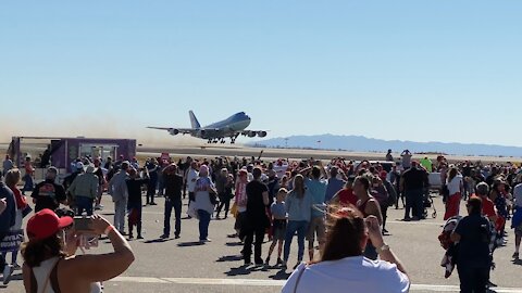 Air Force One departing Bullhead City