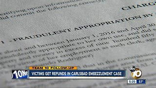 Victims get refunds in Carlsbad embezzlement case
