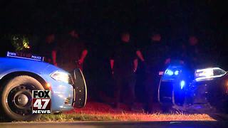 Driver crashes, flees after police pursuit