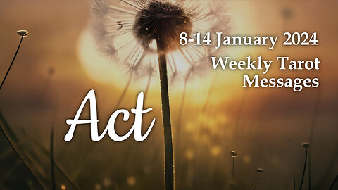 8-14 January 2024 Weekly Tarot Messages - Act