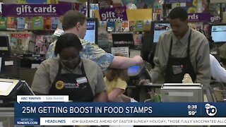 Food stamps boost