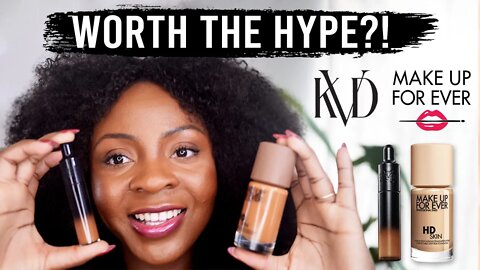 Make Up Forever HD Skin + KVD Concealer Good Apple Concealer Review Dark Skin |REALLY WORTH THE HYPE