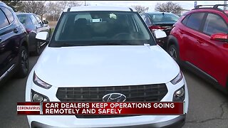 Car dealers keep operations going remotely in Michigan