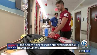 2019 Lou Groza finalists visit the Palm Beach Childrens Hospital