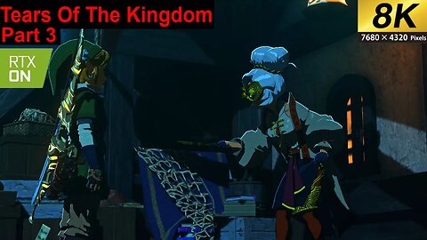 Legend Of Zelda Tears Of The Kingdom Finding Lookout Landing (Part 3) 8k 60fps Rtx