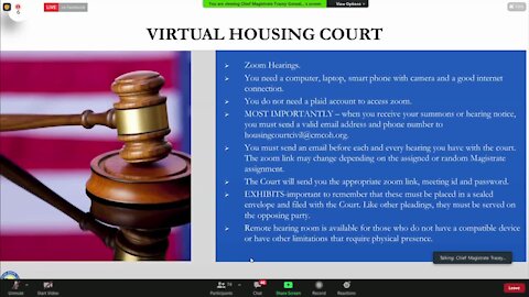 Cleveland Housing Court holds virtual tenant information clinic