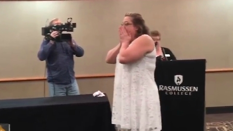 Mom Get Huge Surprise at her Nursing School Graduation