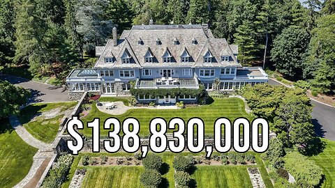 (RECORD-BREAKING) $138,830,000 The Biggest Real Estate Sale in Connecticut | Mansion Tour