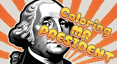 Coloring George Washington Paint with Printable PDF "ORIGINAL ASMR"