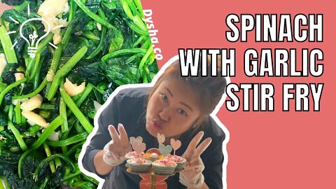 Cooking Spinach with Garlic Stir Fry. Cooking Ideas and Inspiration. #shorts