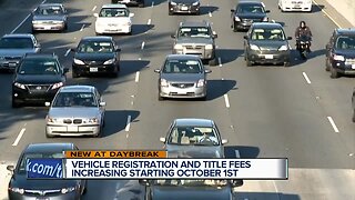 Vehicle registration and title fees increasing Oct. 1