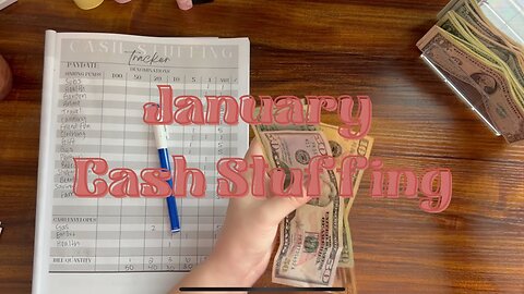 January Cash Stuffing $163|Budgeting my Paycheck