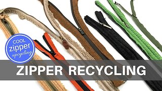 Zipper Recycling | How To Deconstruct Clothing for Cool ZIPPER UPCYCLING