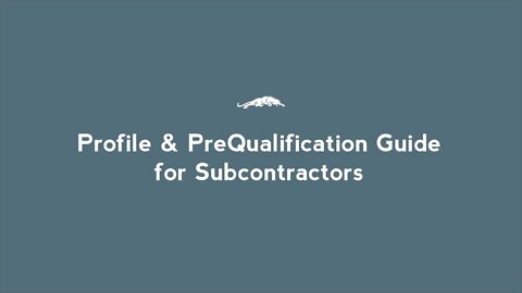 Profile & PreQual Guide - Construction Lead Generation Software