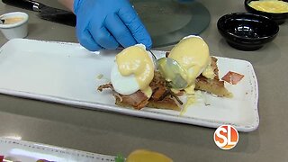 Chef Diego Bolanos from Taco Guild prepares a variety of brunch items