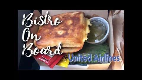 United Airlines Bistro On Board meals for purchase review