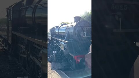 Black 5 Steam Locomotive 5025 at Strathspey Railway - Scottish Highlands