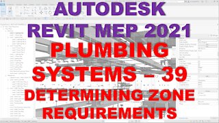 Autodesk Revit MEP 2021 - PLUMBING SYSTEMS - DETERMINING ZONE REQUIREMENTS