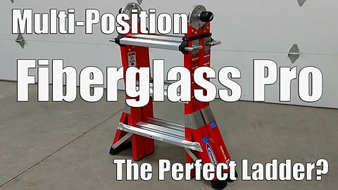 Awesome Werner Ladder | Multi Position Fiberglass Pro 5 in 1 | Perfect Size Ladder