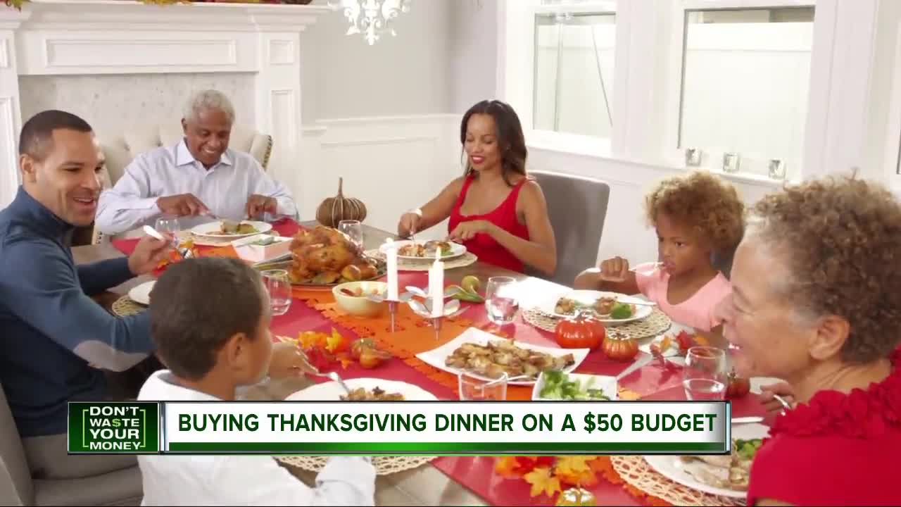 Buying a Thanksgiving dinner on a $50 budget